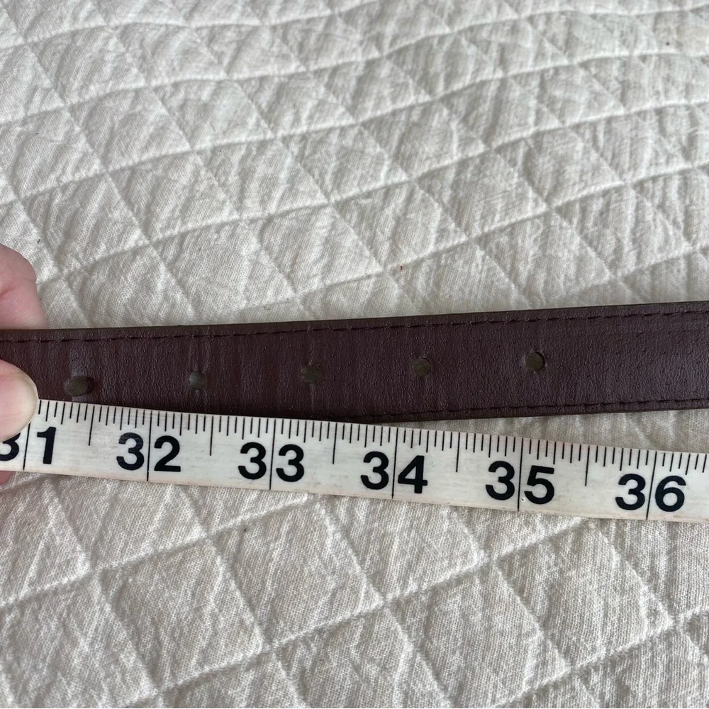 Bundle of 3 Classic Brown, Tan Croc Snakeskin Pattern Belts Animal Print Medium
